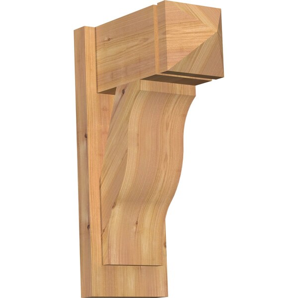Ekena Millwork Funston Arts & Crafts Smooth Outlooker, Western Red Cedar, 7 1/2"W x 14"D x 22"H OUT08X14X22FST03SWR - main